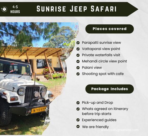 Kodaikanal Jeep Safari Sunrise Tour
